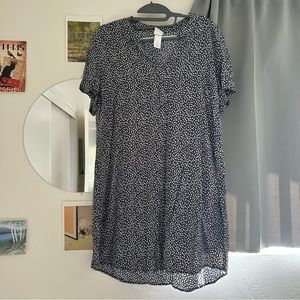 h&m daisy print easy dress